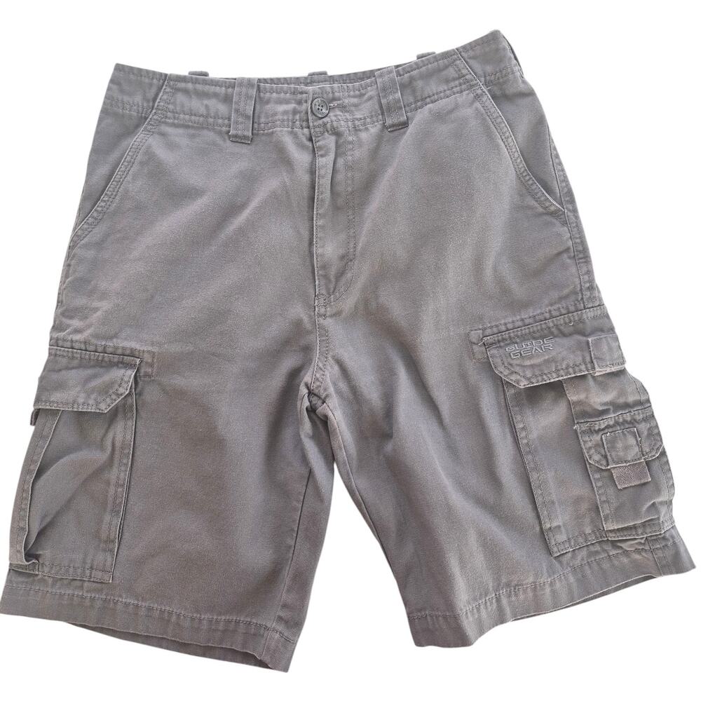 Guide Gear Cargo Shorts Mens Sz 30 Gray Cotton Pockets Gorp